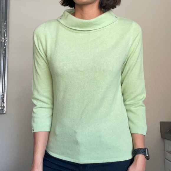 Brunello Cucinelli Mock Neck Cashmere Sweater - Picture 7 of 7
